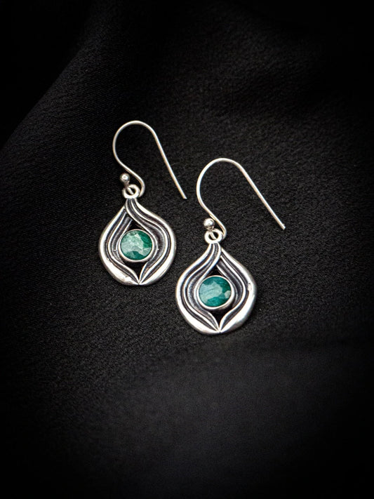 Mystic Gaze Emerald Earrings